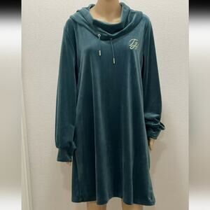 Tommy Hilfiger Womens Long Sleeve Cowl Neck Short Shift Dress